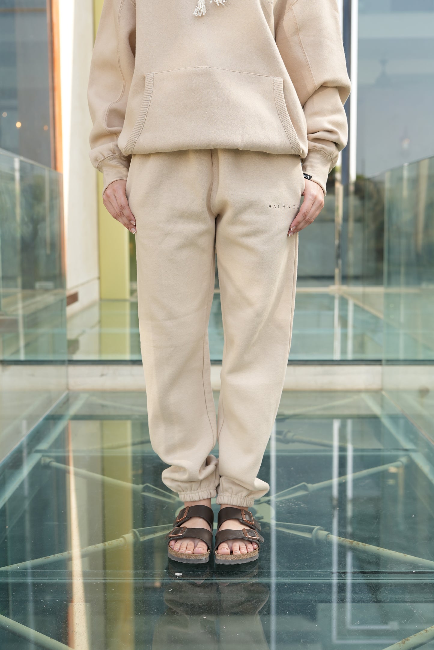 Balance Sweatpants-Beige