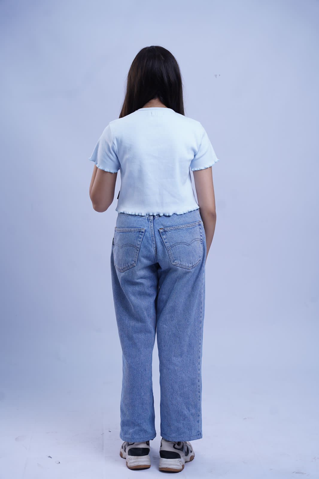 Balance Crop top - Sky Blue