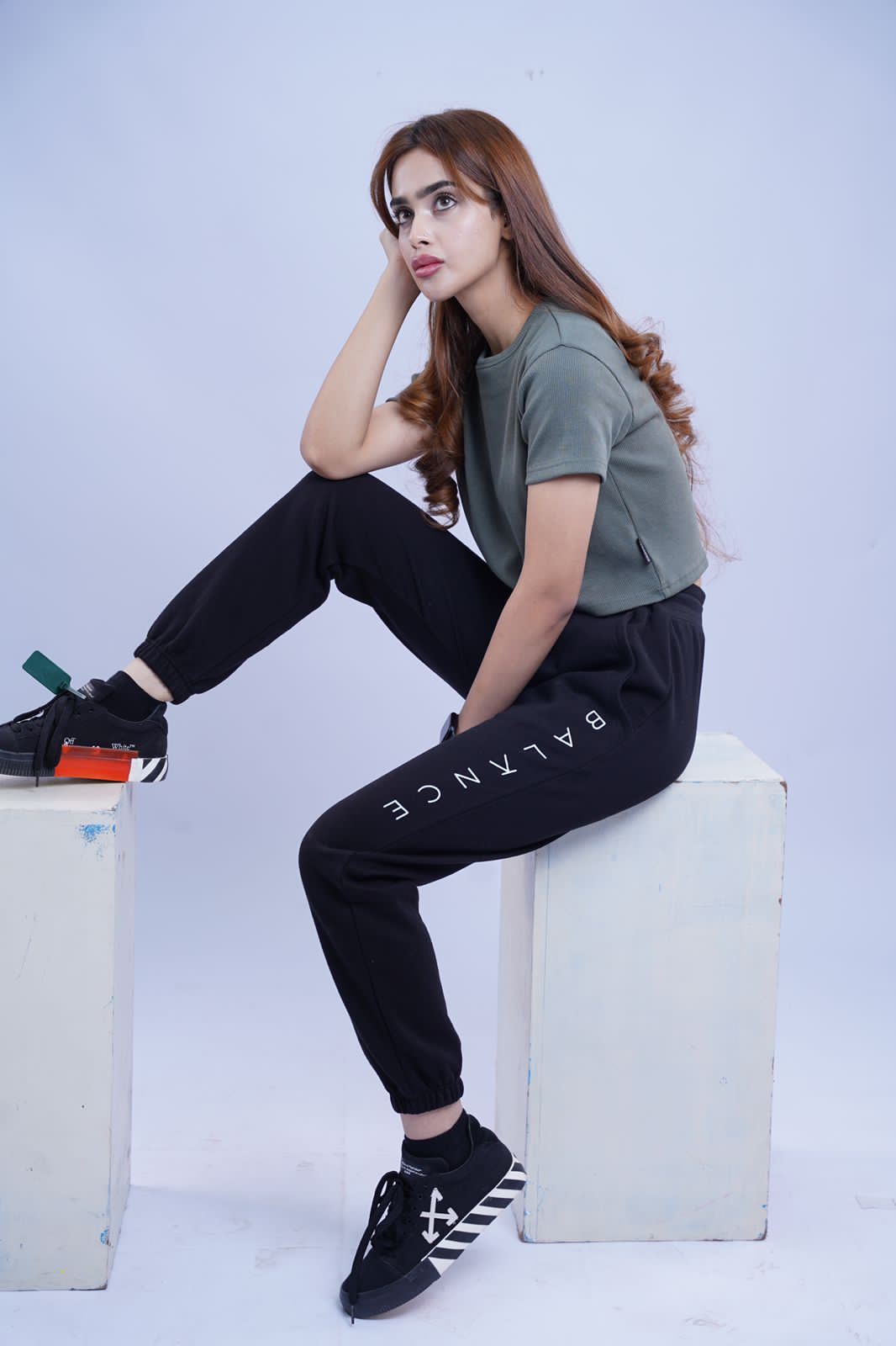 Balance crop top - Green