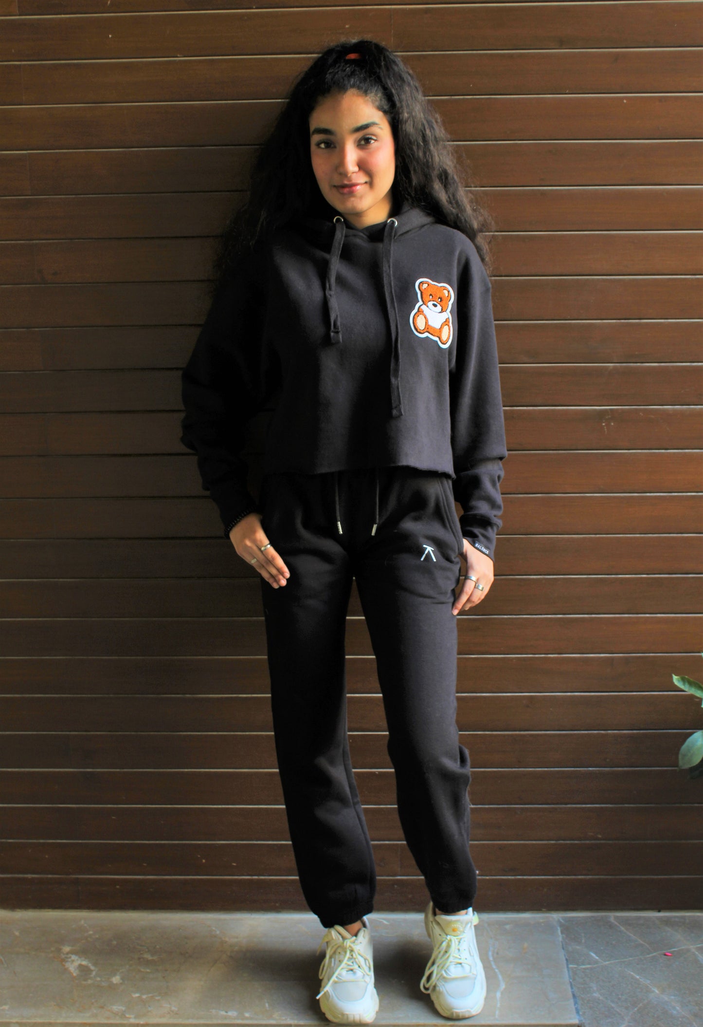 Teddy Bear Hoodie - Black