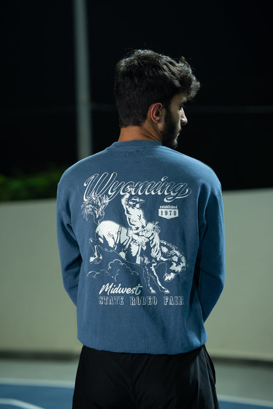 Wyoming Sweatshirt-Blue