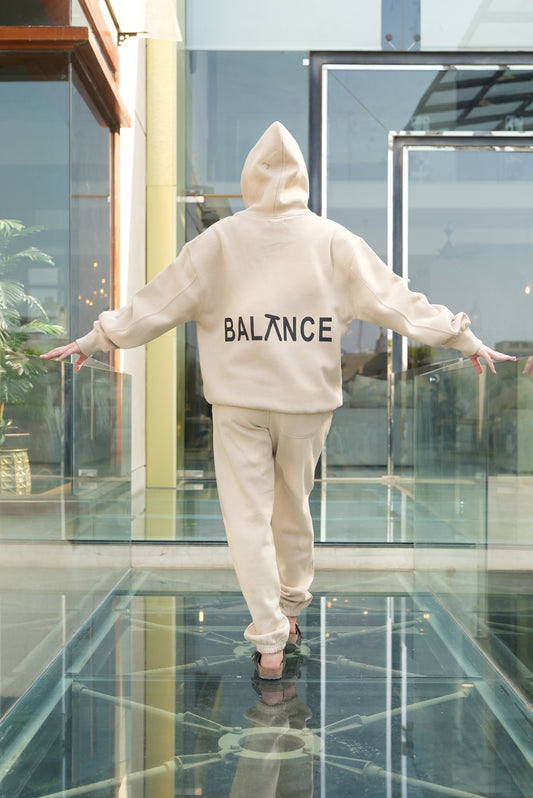 Logo Fleece Set-Beige