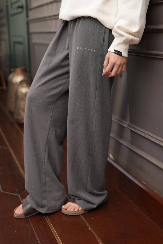 Wide Leg Pant-Grey