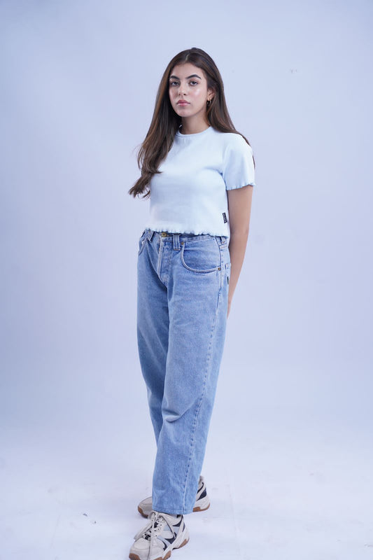 Balance Crop top - Sky Blue