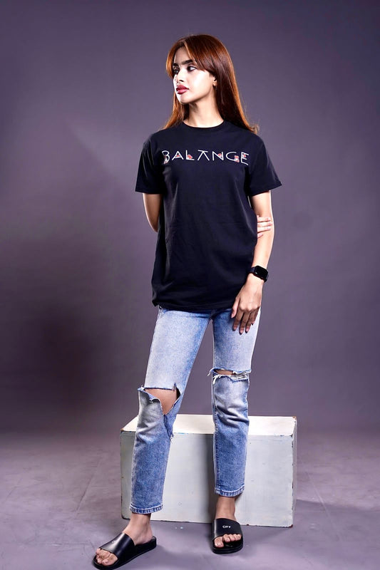 Balance X Teddy Bear Tee- Black