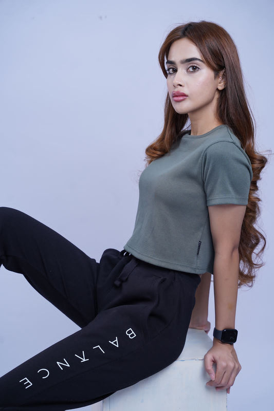 Balance crop top - Green