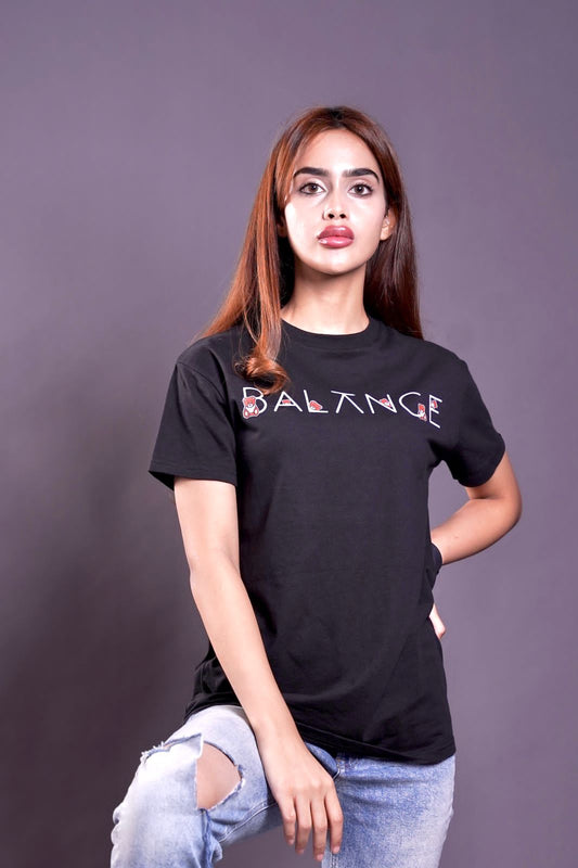 Balance X Teddy Bear Tee- Black