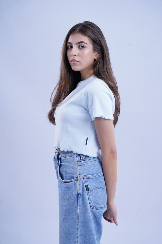 Balance Crop top - Sky Blue